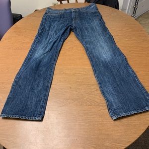 American Eagle Original Boot Jeans Size 32x32 Distressed EUC **34x32**